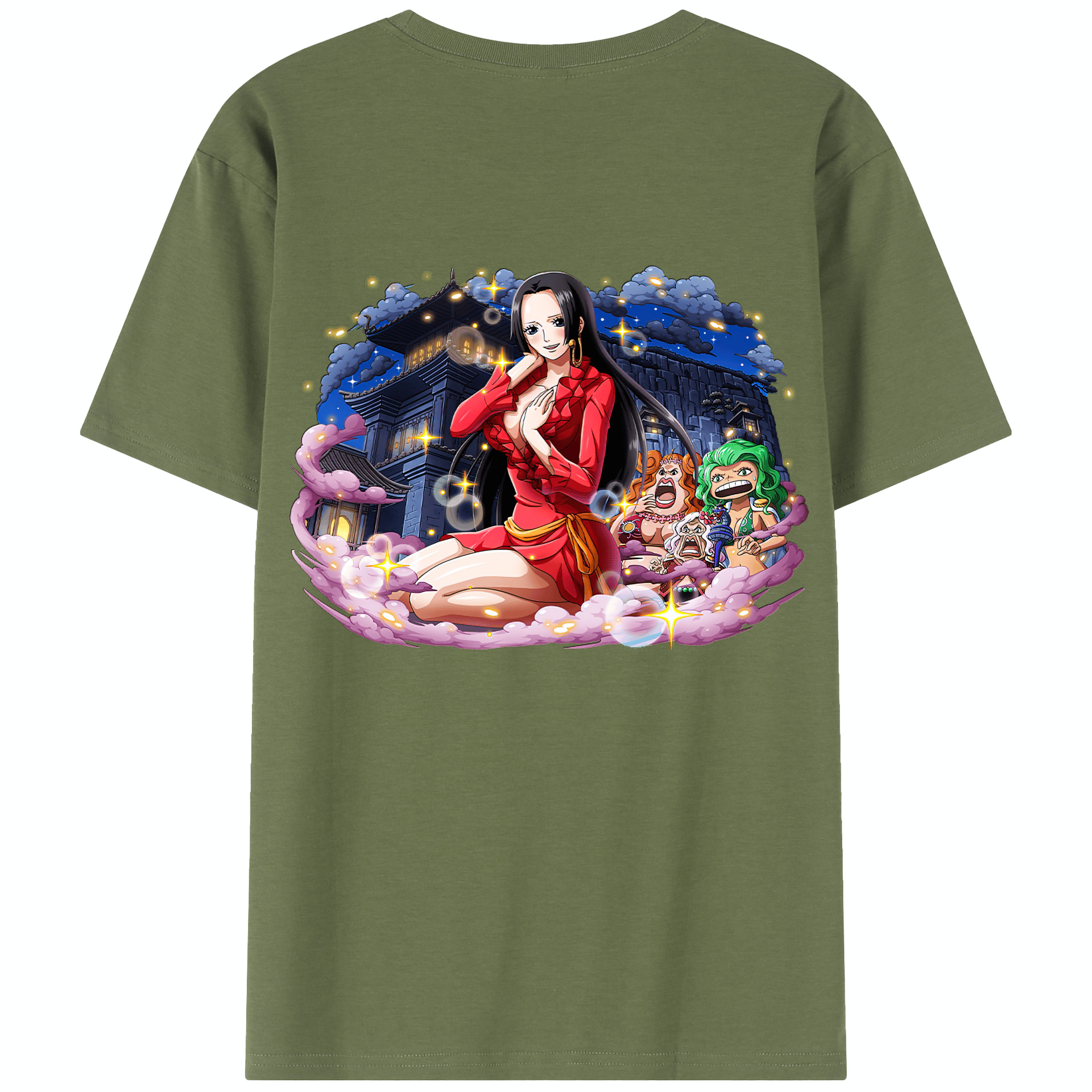 ワンピース ボア・ハンコック ONE PIECE Boa·Hancock 綿100％半袖Tシャツ（背面プリント）